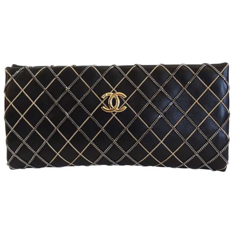 chanel black clutch uk|Chanel clutch with chain price.